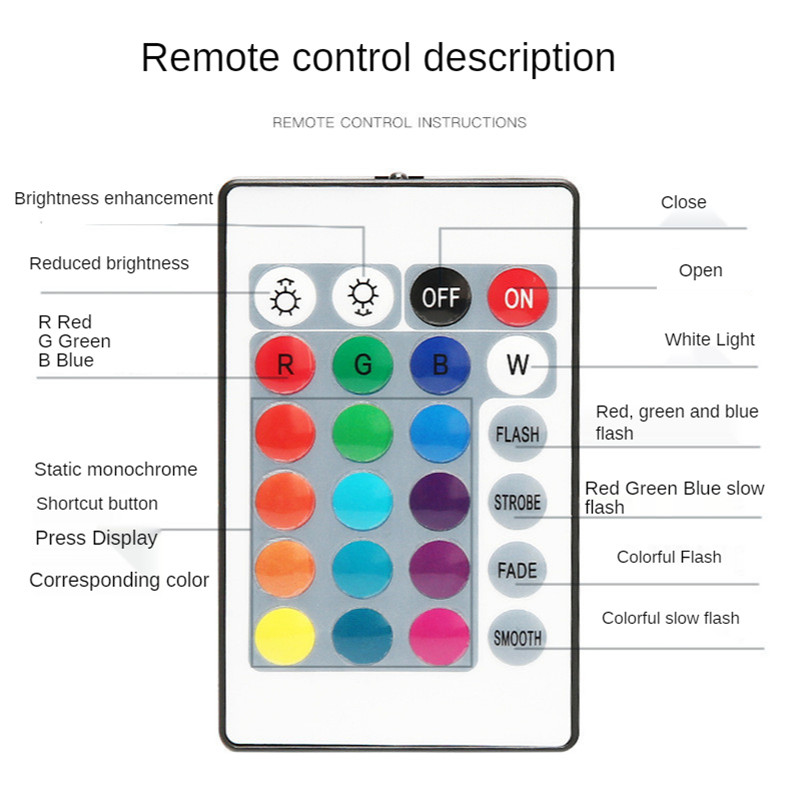 Garden Spotlight RGB Colorful Floodlight Tree Light Courtyard Lighting Landscape Lighting Street Lamp Remote Control 100W 150W