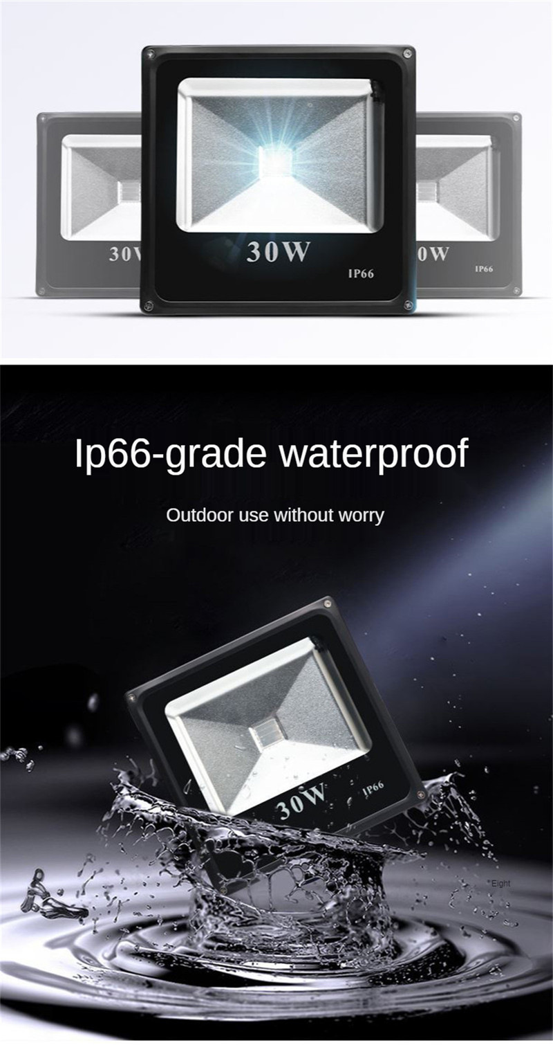 Garden Spotlight RGB Colorful Floodlight Tree Light Courtyard Lighting Landscape Lighting Street Lamp Remote Control 100W 150W