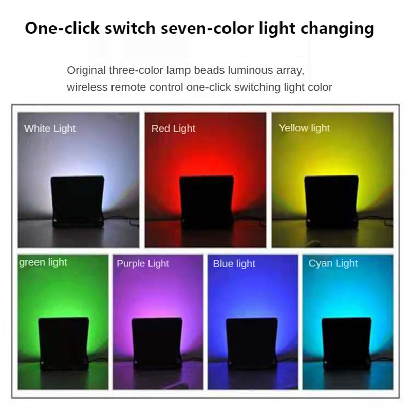 Floodlight Led Spotlight Outdoor Tree Light LED Colorful RGB Garden Light Christmas Lights IP66 Waterproof Landscape Lighting