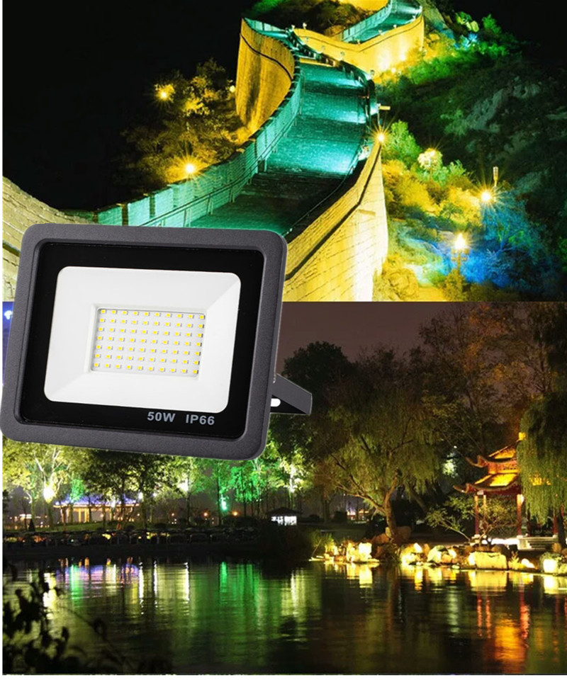 Tree Lights Led 50W Led 100W Floodlight Spotlight Outdoor RGB Colorful Led Projector Light Garden Spotlight IP66 Waterproof