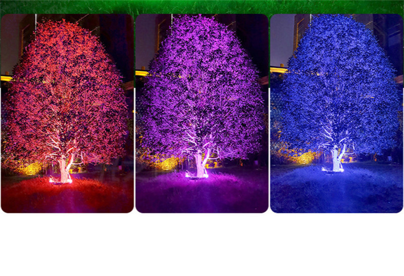 Colorful Outdoor Pillar Light Tree Lights Landscape Lighting Lamp Post Waterproof Led Underground Light Courtyard Villa DC24V