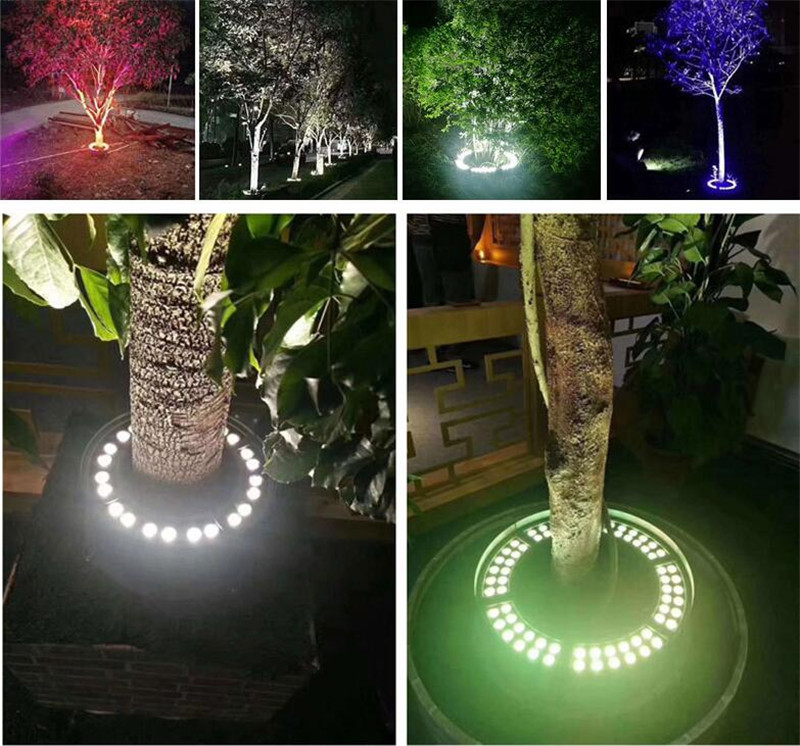 Pillar Lamp Park Outdoor Garden Lighting Landscape Garden Colorful Tree Lights DC24V 48W 60W IP65 Waterproof Lawn Lamp Column