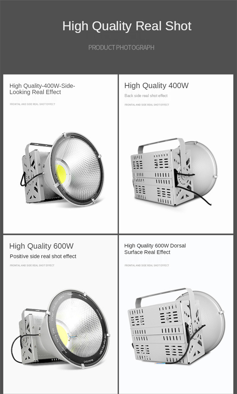 Outdoor Lighting Floodlight Led Spotlight Engineering Searchlight High-power High Bay Light Aluminum AC110-265V Lamp 800W 1000W