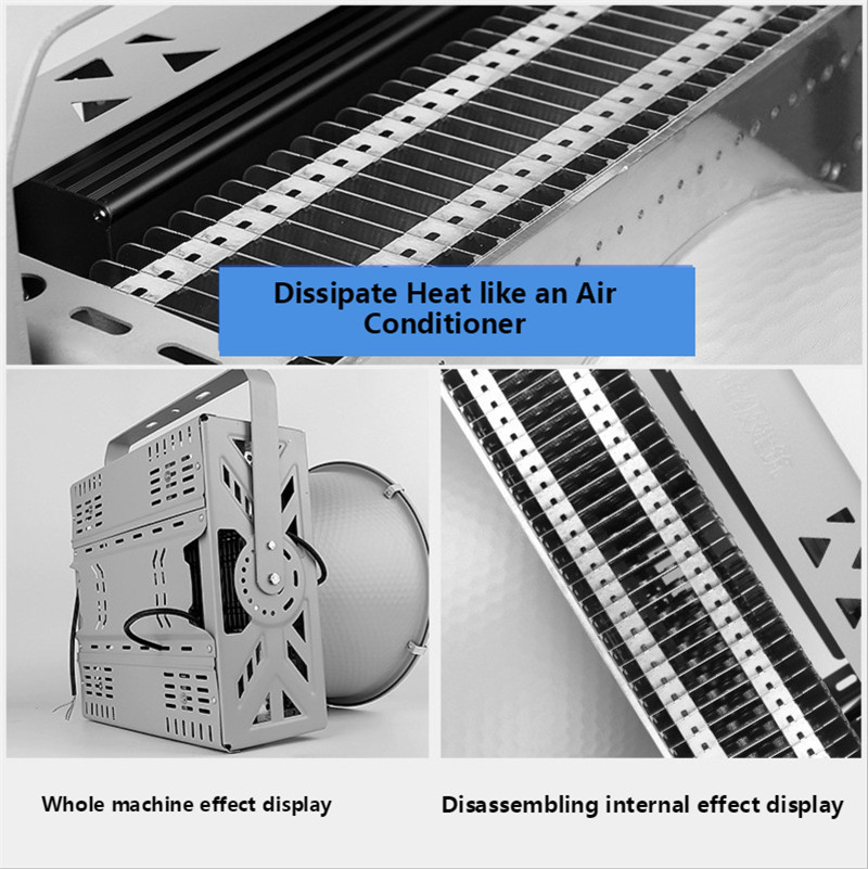 Outdoor Lighting Floodlight Led Spotlight Engineering Searchlight High-power High Bay Light Aluminum AC110-265V Lamp 800W 1000W