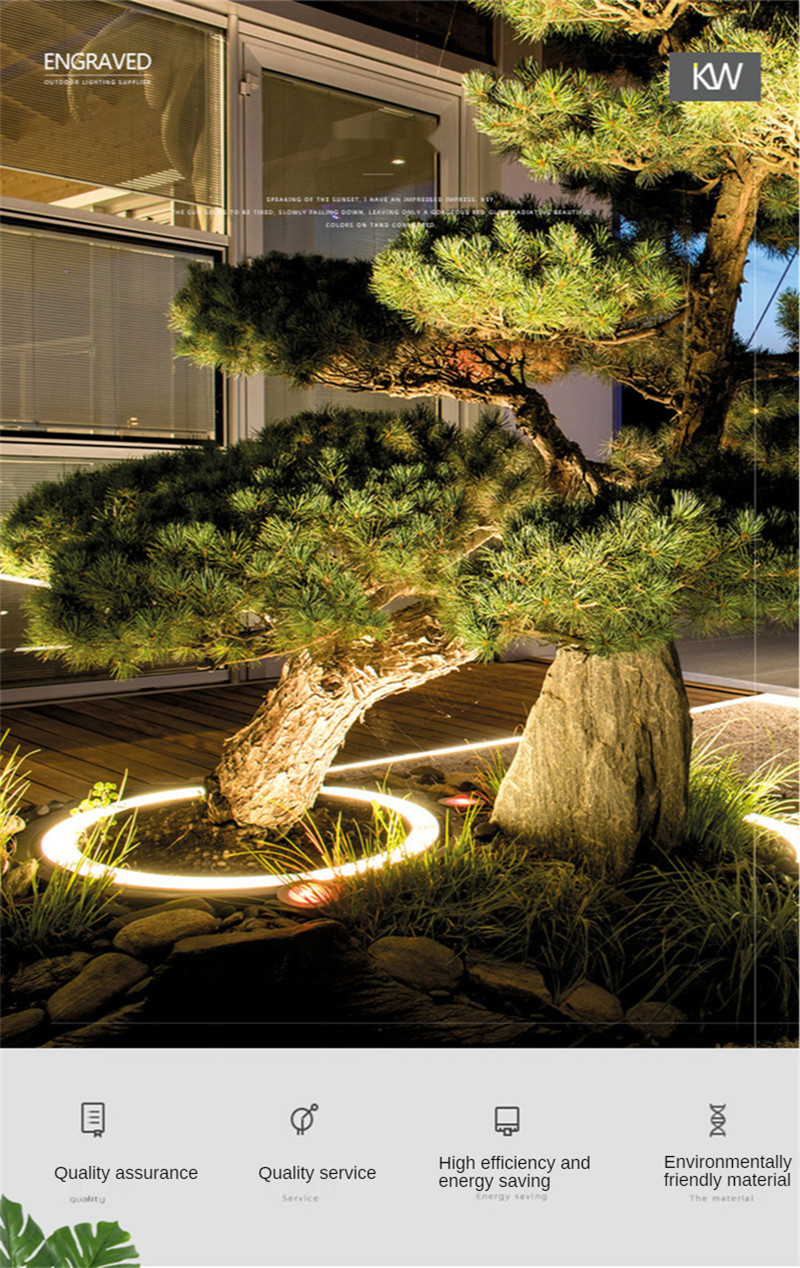 Led Tree Holding Lamp Pillar Lights Outdoor Circular Beam Lamp Landscape Lighting Projection Colorful RGB Tree Lighting DC24V