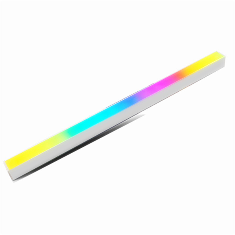 Nordic Led RGB Wall Corner Floor Lamp Living Room Sofa Bedroom Bedside Vertical Lamp Stitching DIY Projector Light App Remote