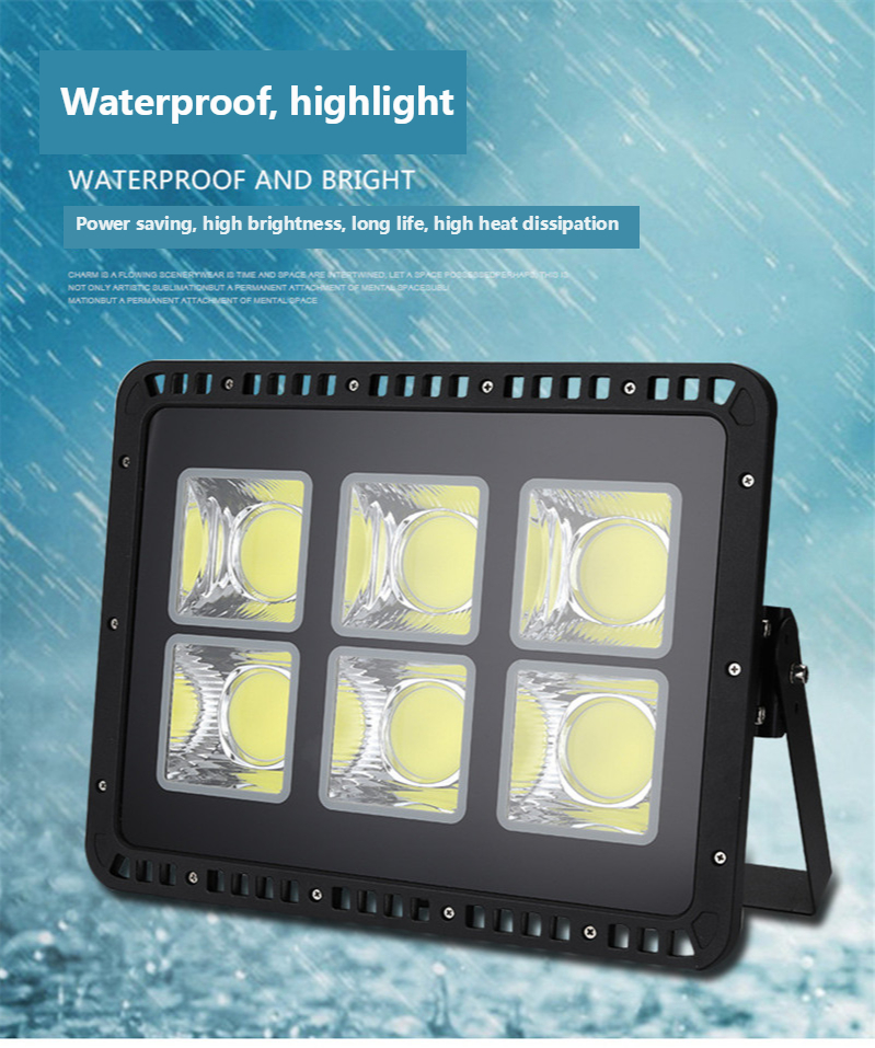 500W 600W Led Floodlight Billboard Street Lamp Outdoor Waterproof High Power Flood Lamp for Construction site stadium square