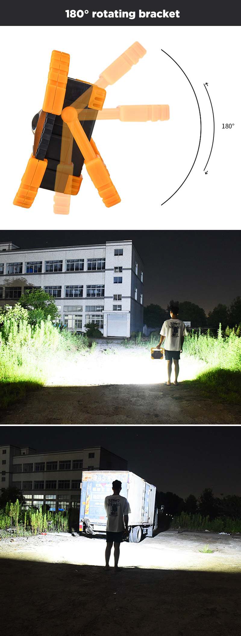 20W LED COB Solar Work Light Waterproof USB Rechargeable Floodlight Spotlight Outdoor Camping Emergency Lantern Torch Portable