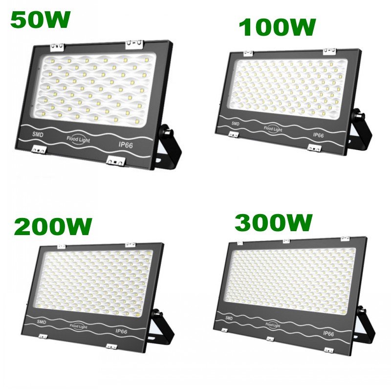 10pcs LED Flood Light 50W 100W 200W 300W 400W 500W 600W Floodlights LED Outdoor Lighting Projector Reflector Lamp 220V Garden