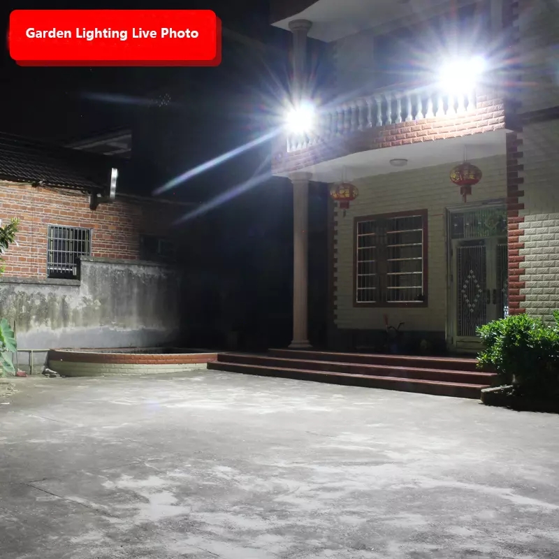 LED Floodlights 120W 200W 400W LED Solar Sensor Waterproof IP66 Emergency Safety Garden Street Flood Light With Remote Control