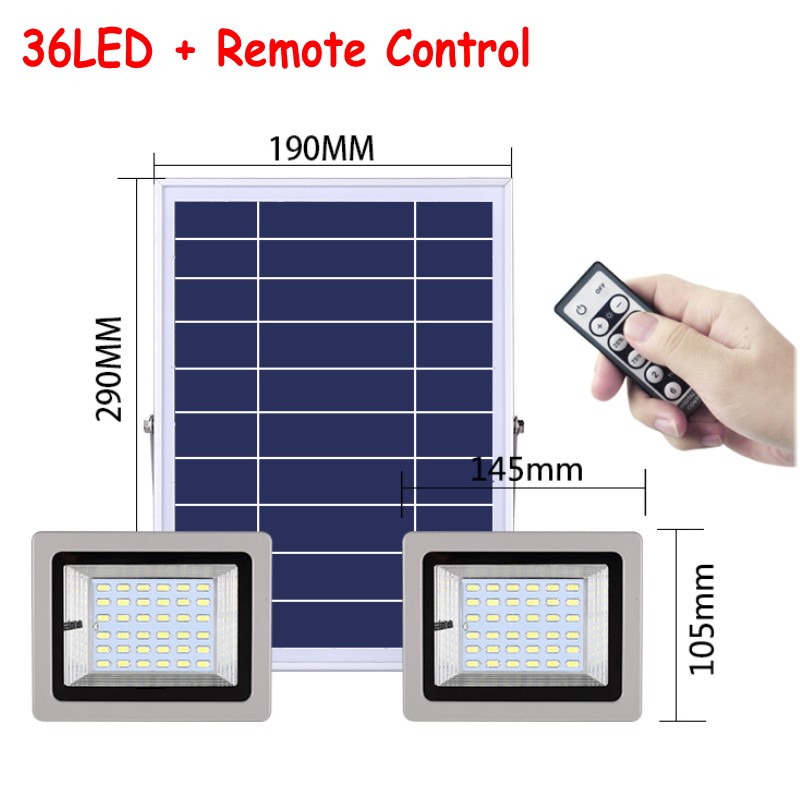 Double Heads 72LEDs 120LEDs 160LEDs 200LEDs Led Floodlights Solar Lamp Light Waterproof IP65 Outdoor Garden Street Flood Light