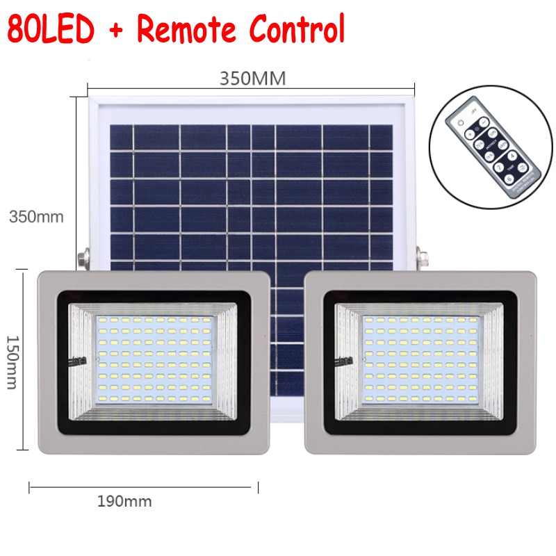 Double Heads 72LEDs 120LEDs 160LEDs 200LEDs Led Floodlights Solar Lamp Light Waterproof IP65 Outdoor Garden Street Flood Light