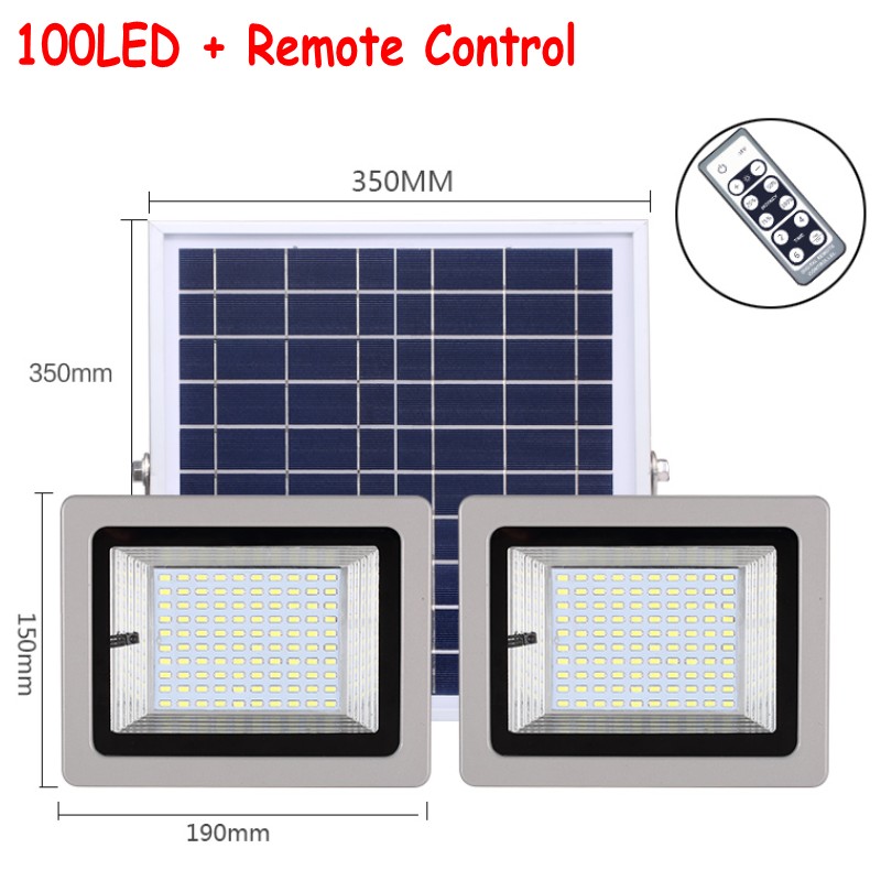 Double Heads 72LEDs 120LEDs 160LEDs 200LEDs Led Floodlights Solar Lamp Light Waterproof IP65 Outdoor Garden Street Flood Light