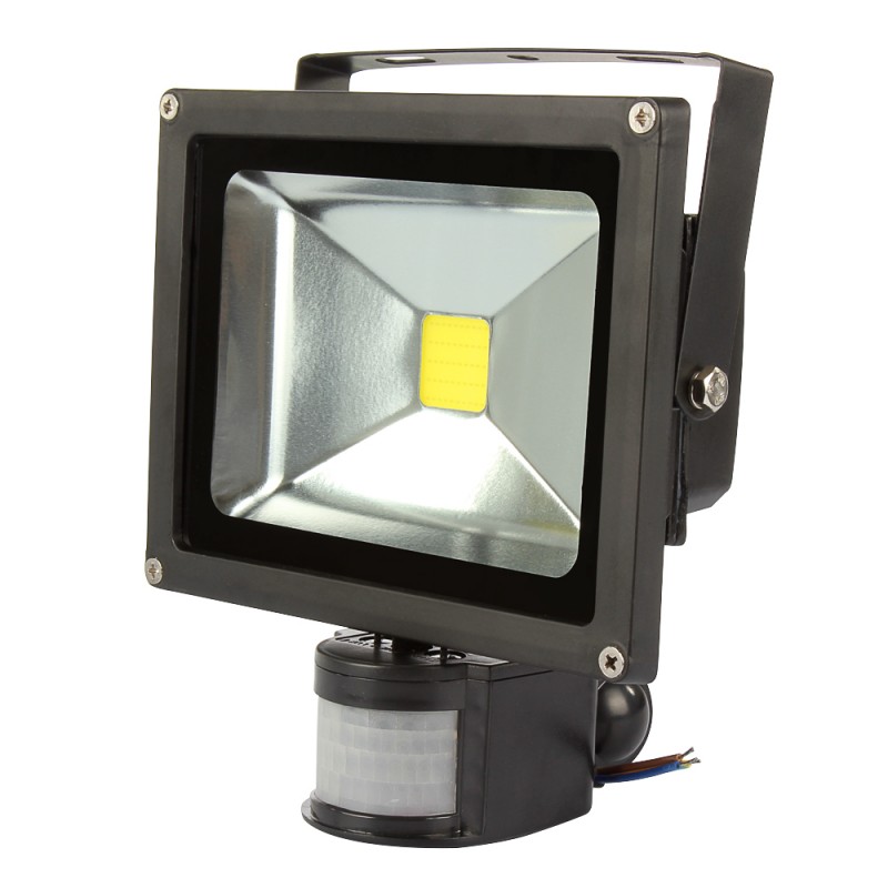 PIR Sensor Led Floodlights 20W 30W 50W Outdoor Lighting Spotlight Led Flood Light Reflector Projector Lamp Waterproof for Garden