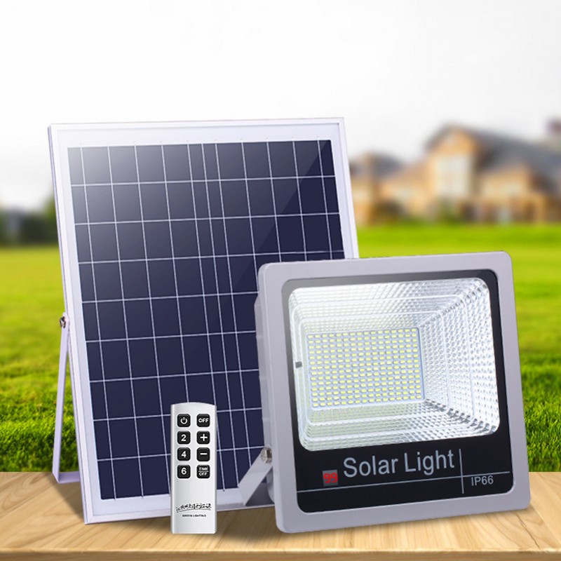1pc 40W 60W 80W 100W 120W Waterproof Solar Powered LED Flood Light Outdoor Garden Spotlight Solar Floodlights Remote Control