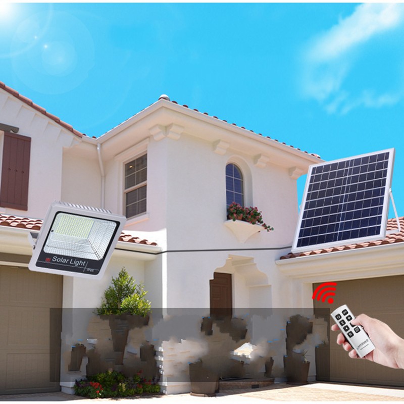 1pc 40W 60W 80W 100W 120W Waterproof Solar Powered LED Flood Light Outdoor Garden Spotlight Solar Floodlights Remote Control