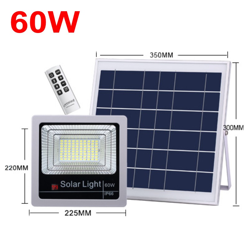 1pc 40W 60W 80W 100W 120W Waterproof Solar Powered LED Flood Light Outdoor Garden Spotlight Solar Floodlights Remote Control