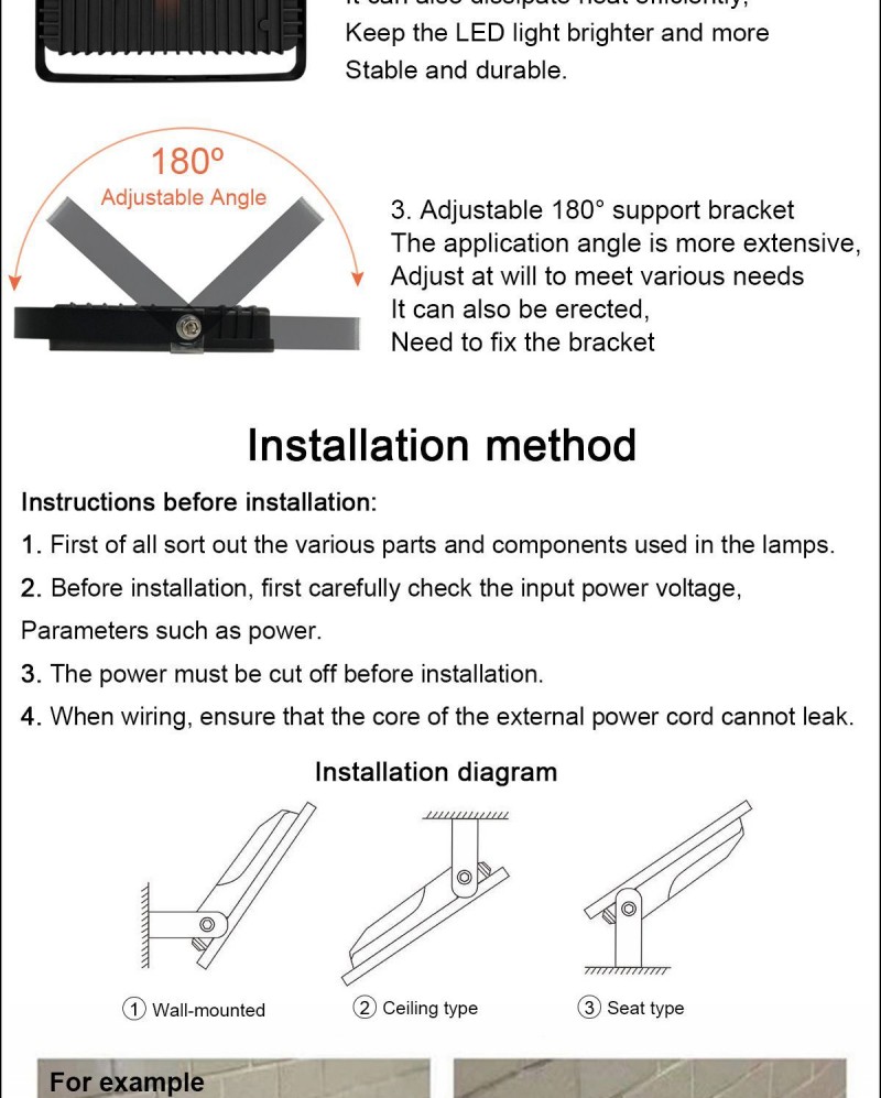 240V 220V 110V LED Floodlight 30W RGB Flood Light US/EU Plug LED Spotlight Outdoor Lighting Remote Controller IP66 Smart Lamp