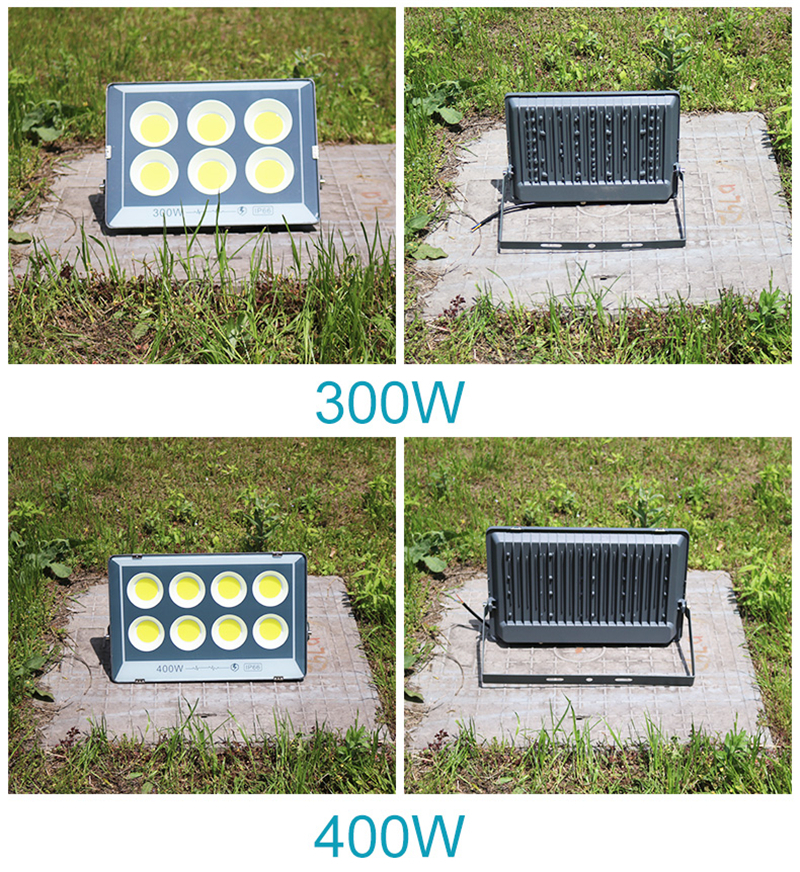 Outdoor Lighting 500W 400W 300W 20W AC 220V LED Flood Light IP66 Waterproof Spotlight Wall Reflector Garden Street Project Lamp
