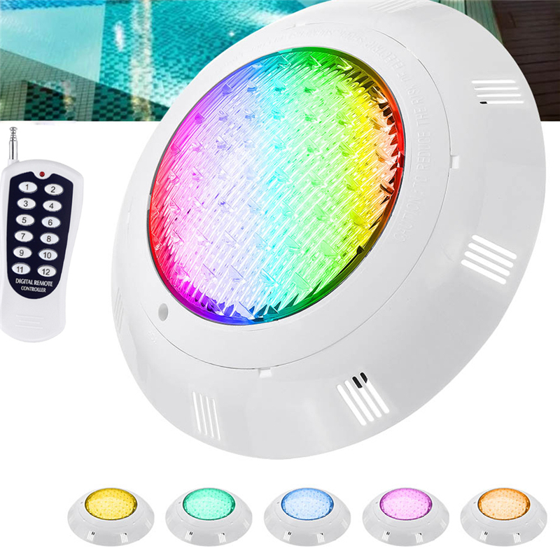 18W 24W 36W 54W RGB Swimming Pool LED Lamp IP68 Underwater Spotlight Remote Control Pond Lights 12V Lighting Fountain