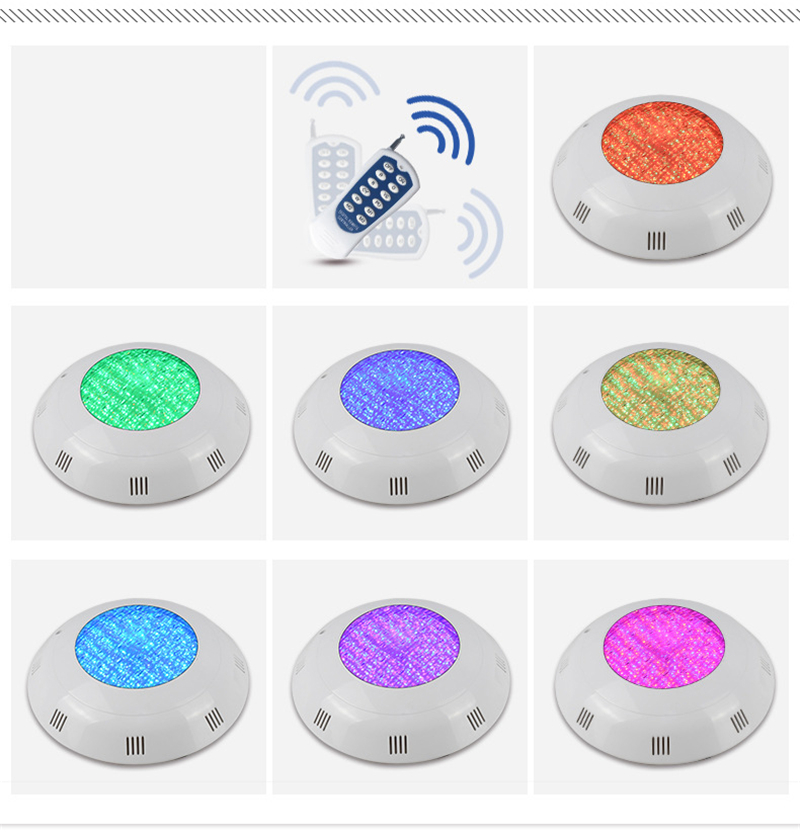 18W 24W 36W 54W RGB Swimming Pool LED Lamp IP68 Underwater Spotlight Remote Control Pond Lights 12V Lighting Fountain