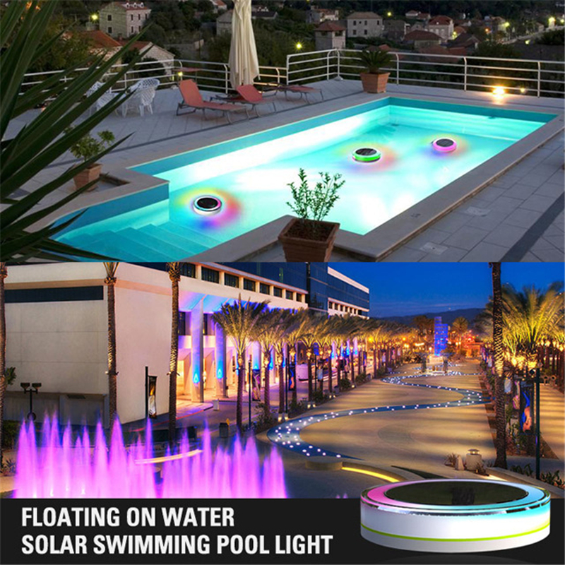 Dreamburgh RGB LED Underwater Light Solar Power Pond Light Outdoor Swimming Pool Floating Party Decor Light With Remote Control