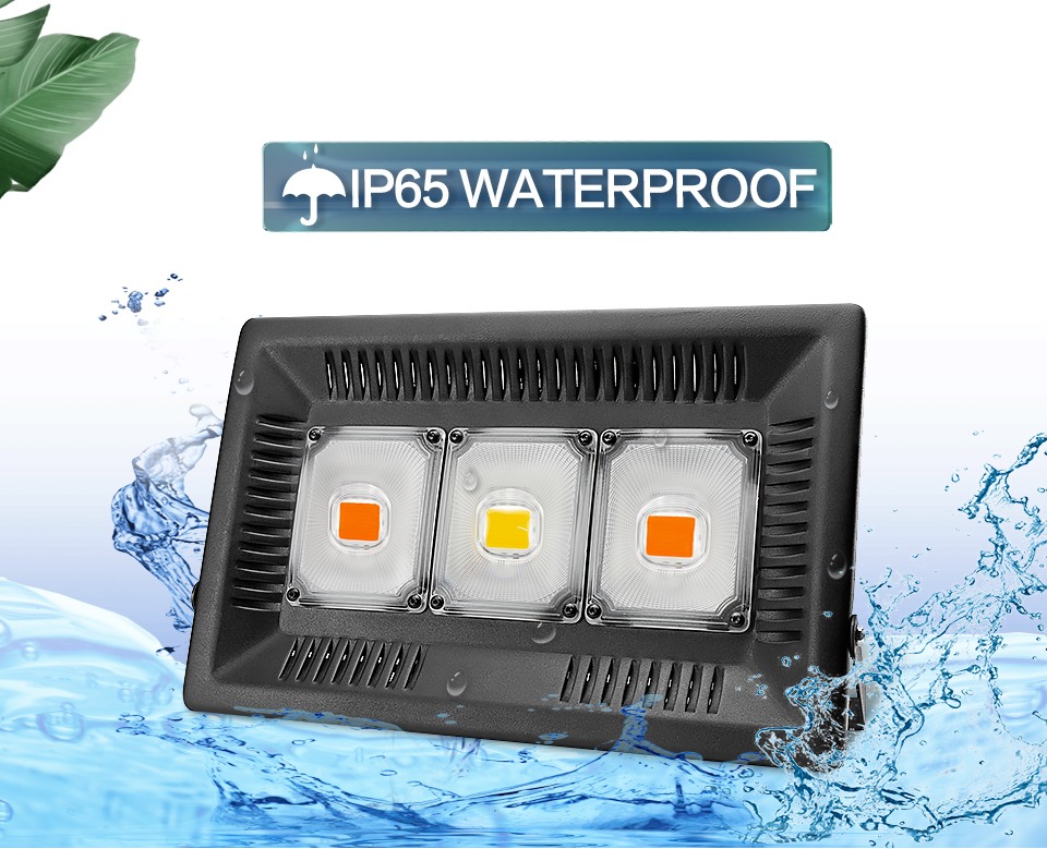 Full Spectrum Lamp LED Growing Light 50W 100W 150W AC 110V 220V High Power Outdoor Waterproof for Greenhouse Hydroponics Seeding