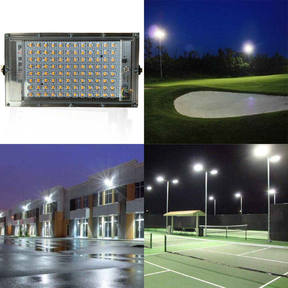 100W Led Flood Light AC 220V 230V Outdoor Floodlight Spotlight IP65 Waterproof LED Garden Wall Street Lamp Landscape Lighting