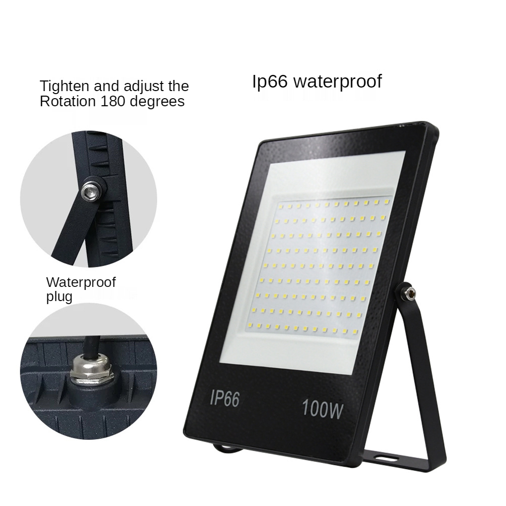 LED Flood Light Outdoor 220V 10W 20W 30W 50W 100W 150W High Brightness IP66 Waterproof Lighting Mini Spotlight Wall Floodlights