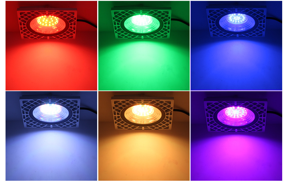 RGB 50W Led Flood Light AC 220V 240V LED Floodlight IP65 Outdoor Spotlight Landscape Lighting Reflector Wall Garden Street Lamp
