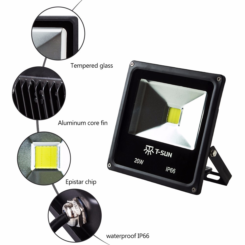High Quality Outdoor Lighting LED Flood Light 10W 20W 30W 50W Waterproof IP66 Spotlight LED Street Lighting for Garden Light