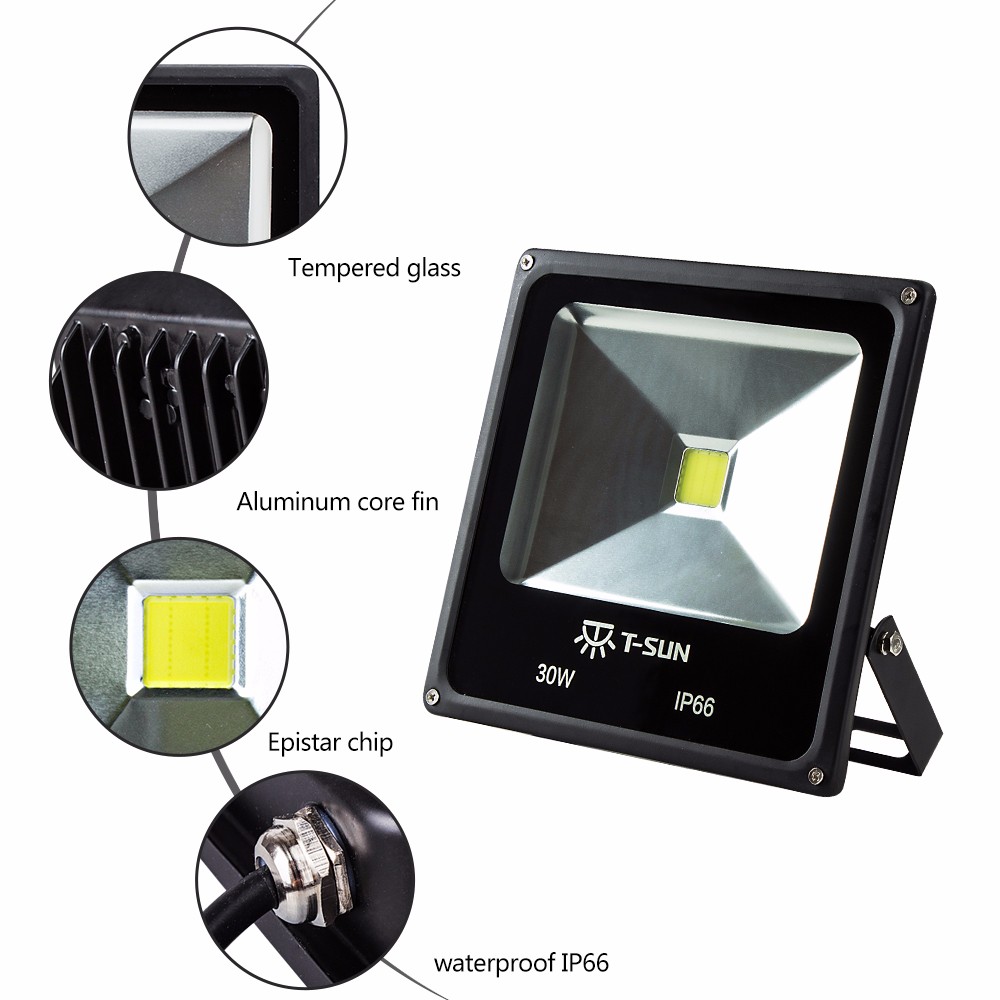 High Quality Outdoor Lighting LED Flood Light 10W 20W 30W 50W Waterproof IP66 Spotlight LED Street Lighting for Garden Light