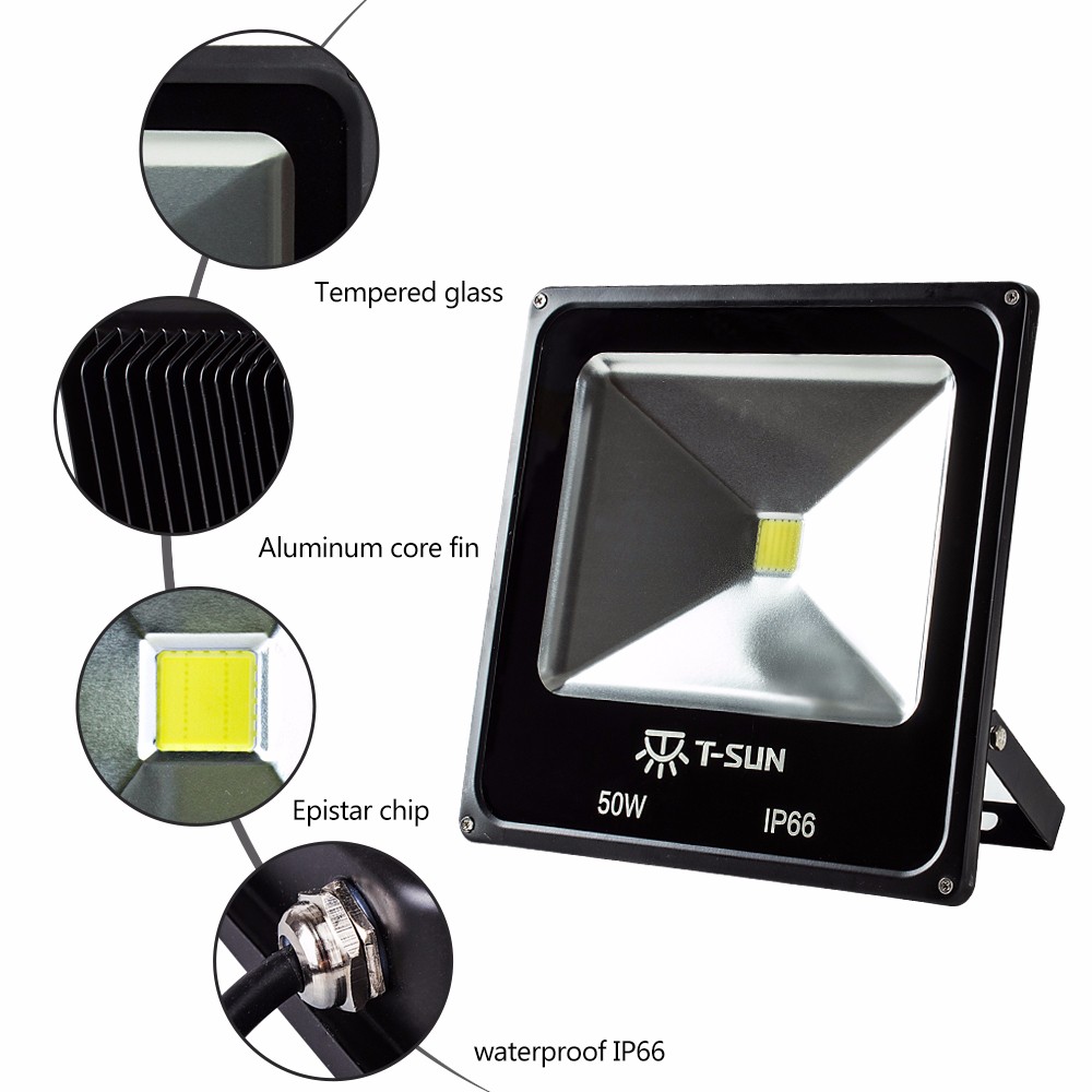 High Quality Outdoor Lighting LED Flood Light 10W 20W 30W 50W Waterproof IP66 Spotlight LED Street Lighting for Garden Light