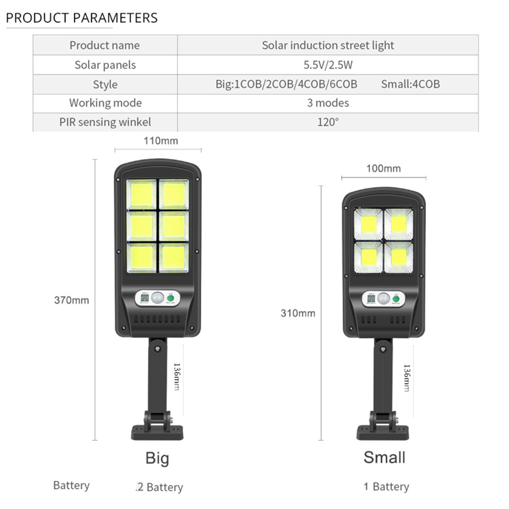 tabular oblong powerful 6 Head Solar Pendant Light Outdoor Indoor Solar Lamp For Camping Garden Yard motion sensor waterproof ro