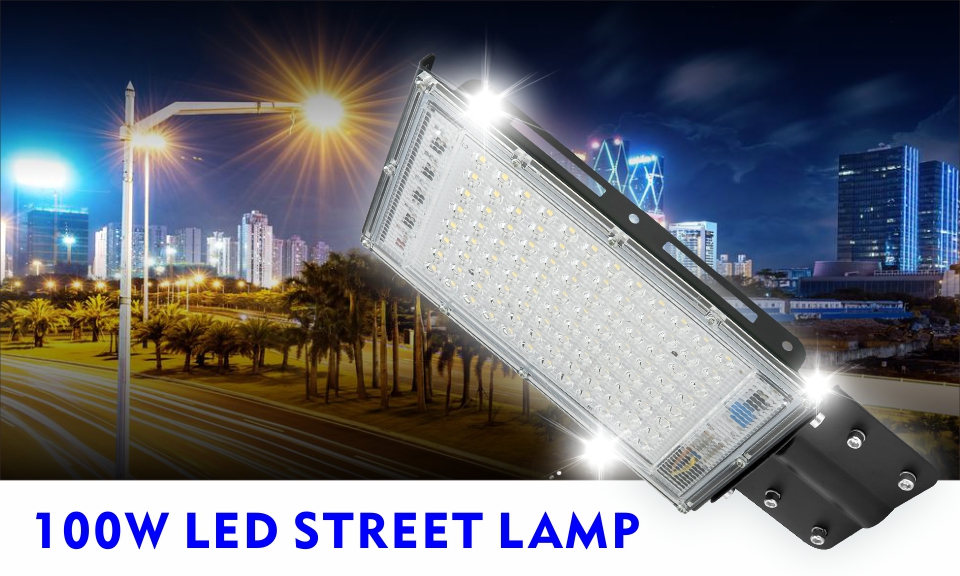 Floodlight Spotlight 100W LED Street Light AC 220V OutdoorIP65 Waterproof Wall Light Garden Road Street Pathway Spot Light