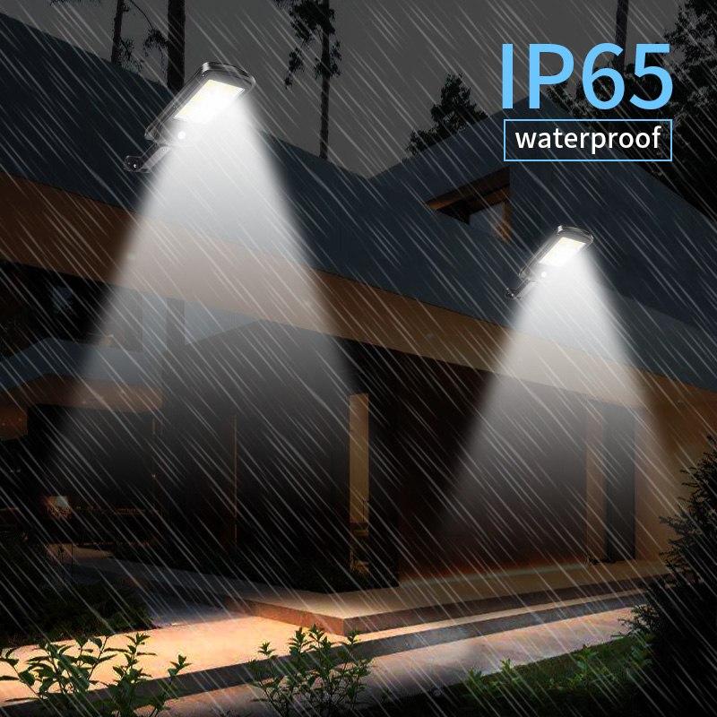 LED Street Light 128 COB 4PC Outdoor Solar light Spotlight IP65 Waterproof Wall Light Garden Road Street Pathway Spot Light