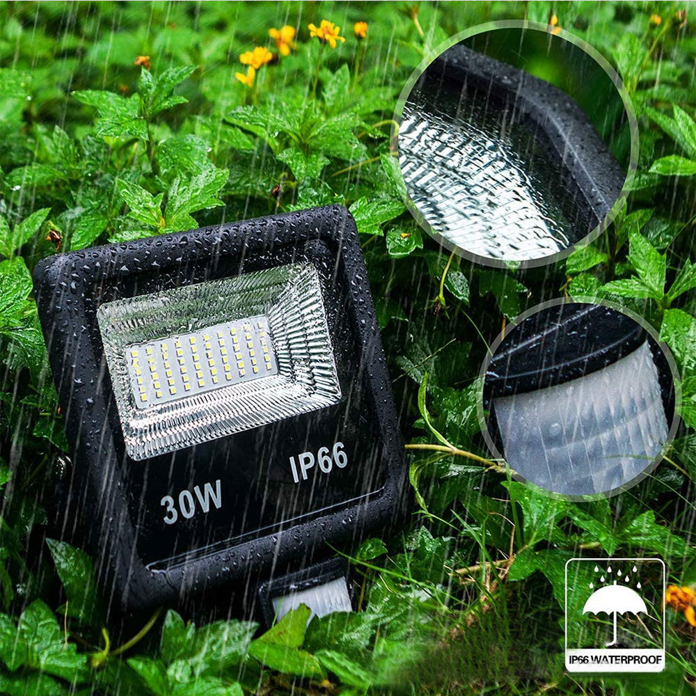 50W Led Projector Garden Flood Light Led Lights Outdoor Solar Spotlights Leds Wall Lamp With Sensor Exterior Floodlight Lighting