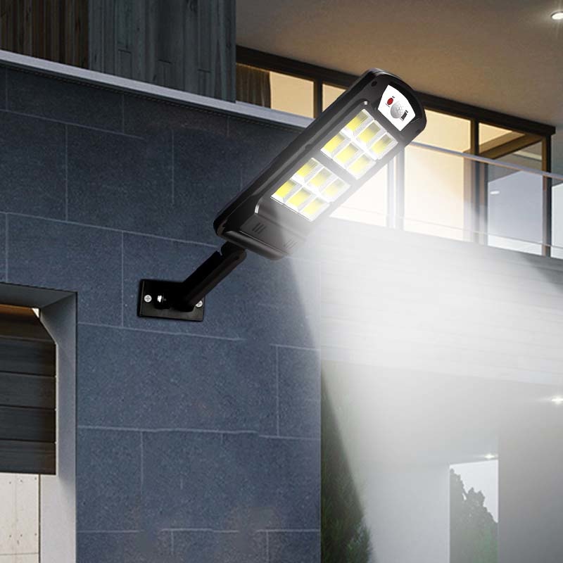 LED Light Outdoor With Remote Control Waterproof Wireless Sensor PIR Motion Street Garden Solar Lamp 10400mAH Super Bright Solar