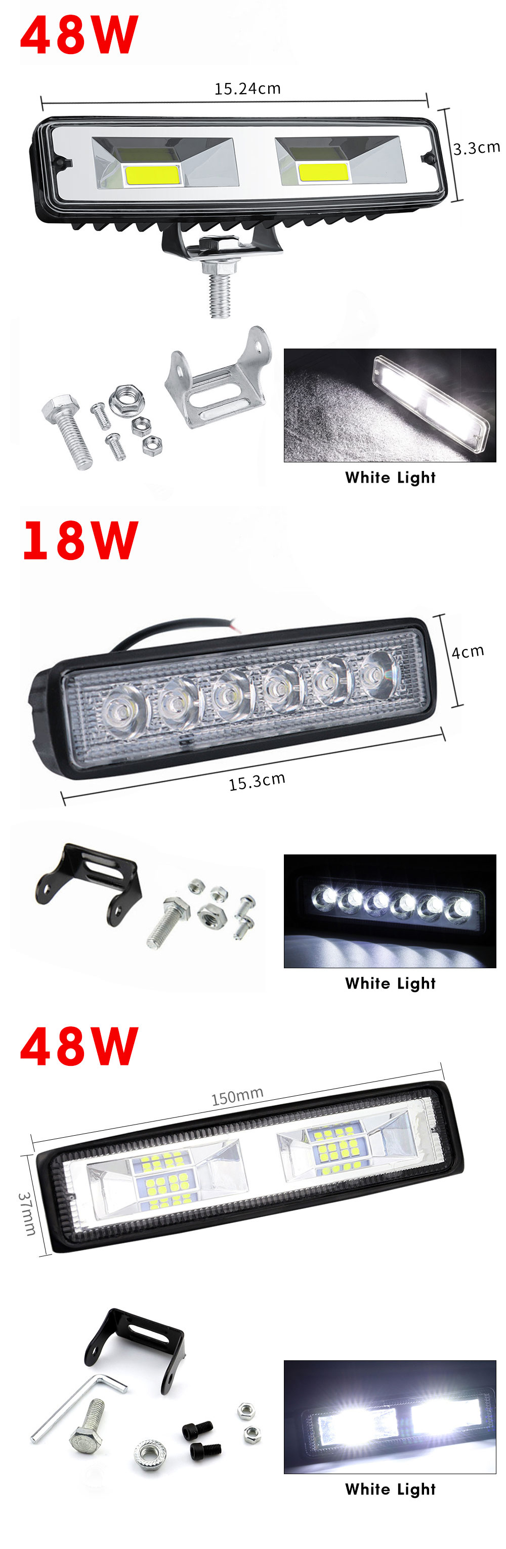 Car Flood Light Led Lights Off-road Vehicle 12 Volt Spotlight Motion Sensor Foco Led 12v Exterior Floodlight Searchlight Bulbs