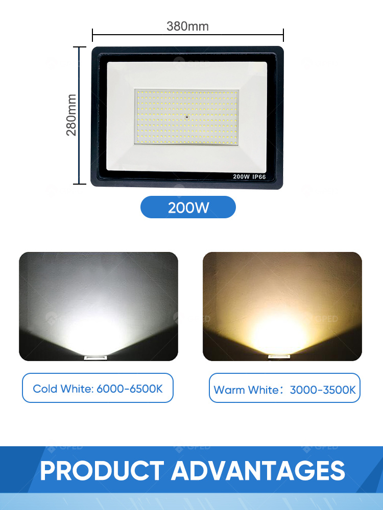 10W 20W 30W 50W 100W IP66 Waterproof Outdoor Wall Lamp AC85-265 Floodlight Spotlight Garden Lamp LED Flood Light