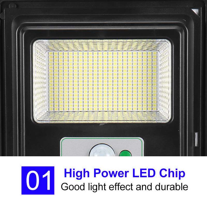 Outdoor Lighting 800W 1000W 1200W 1500W Solar LED Light Street Lamp Remote Control Waterproof Garden Wall Lamp with Radar Sensor