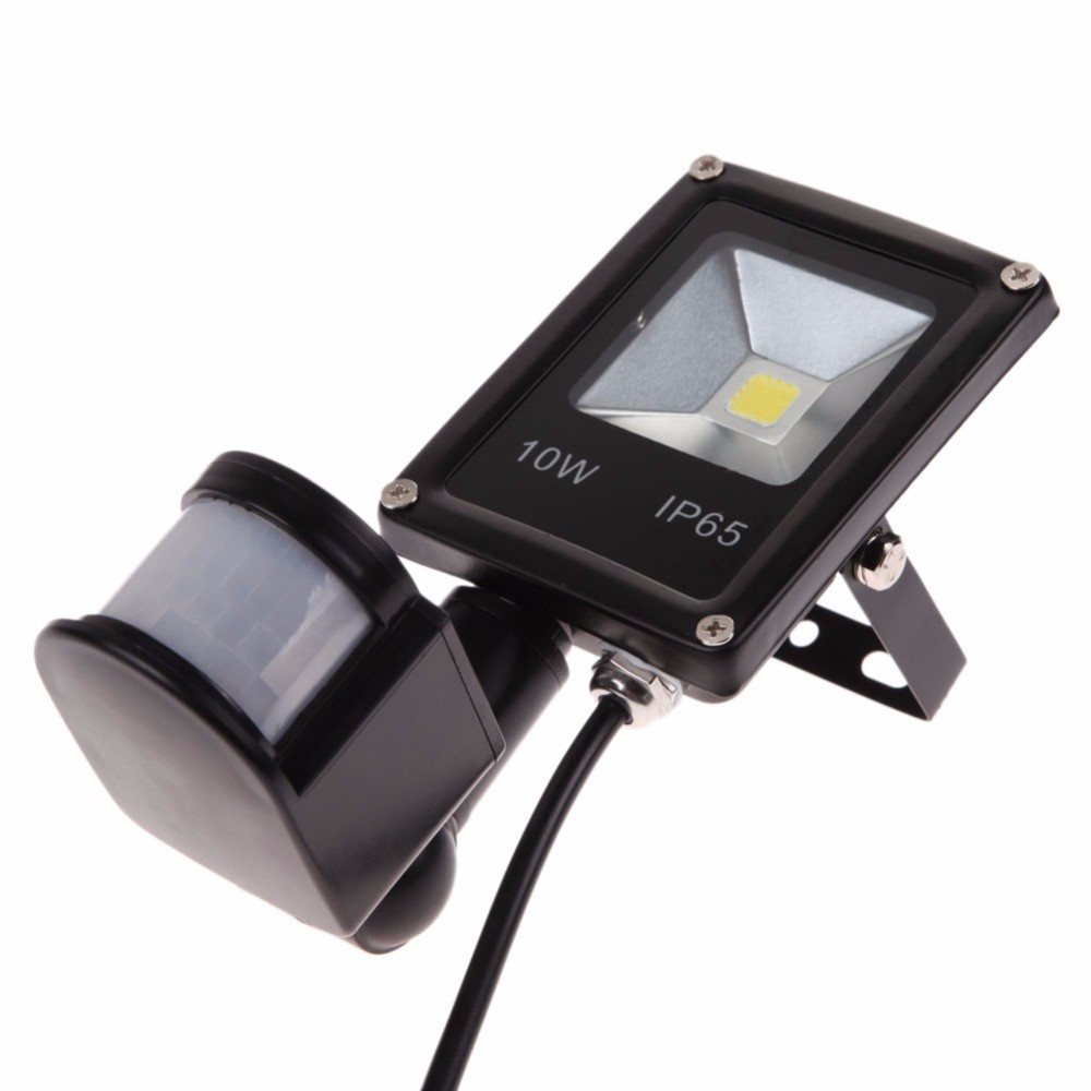 LED Flood Lights 10W Infrared Outdoor PIR Floodlights Motion Detective Sensor Spot Lamps 110V 220V Waterproof Garden Lighting