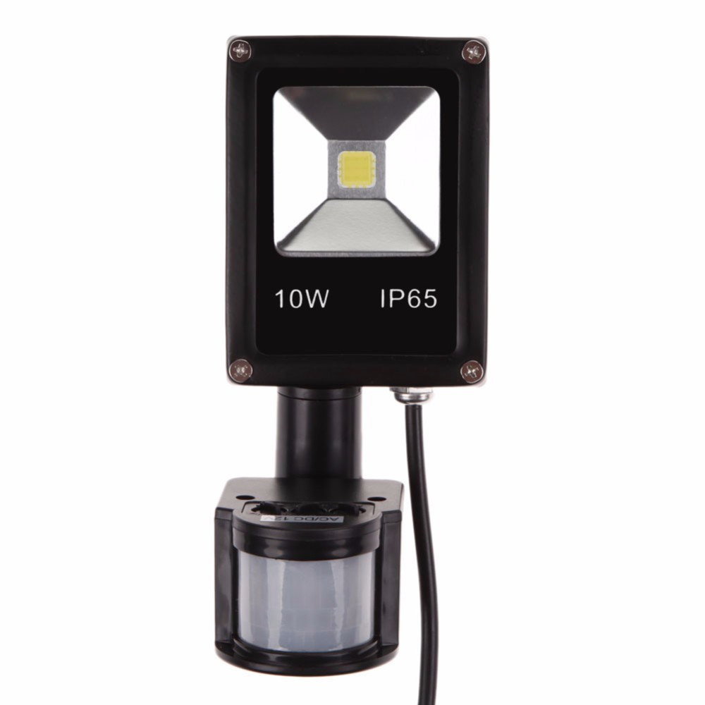 10W Induction Led flood light With Adjustable PIR Sensor 220V floodlight Street Square Outdoor Lighting