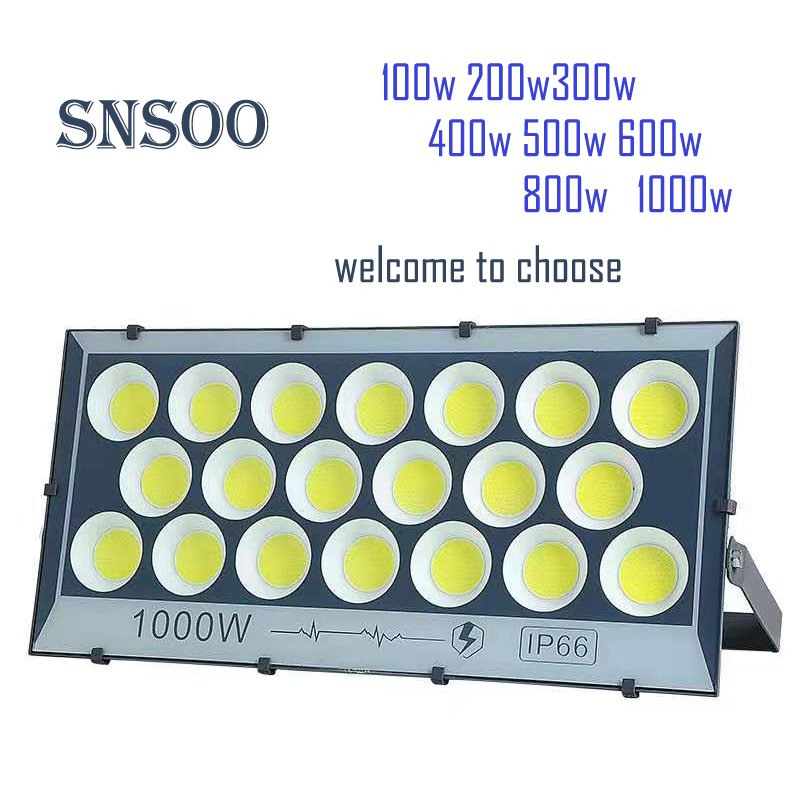 IP65 Waterproof Flood Light 100W 200W 300W 400W 500W 600W 800W 1000W LED outdoor light for building househould factory warehouse