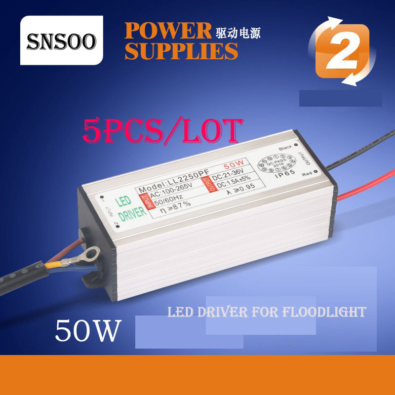 Led floodlight driver 1350mA Convert AC85-265V To DC22-38V No Flicker Constant Current LED Driver