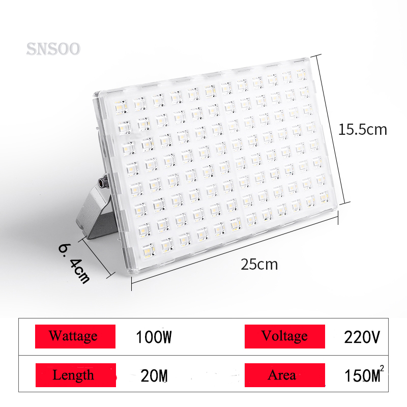 Top quality we produce Outdoor LED Swimming Spotlight 50W 100W 200W IP66 Waterproof Lighting 220V Floodlight