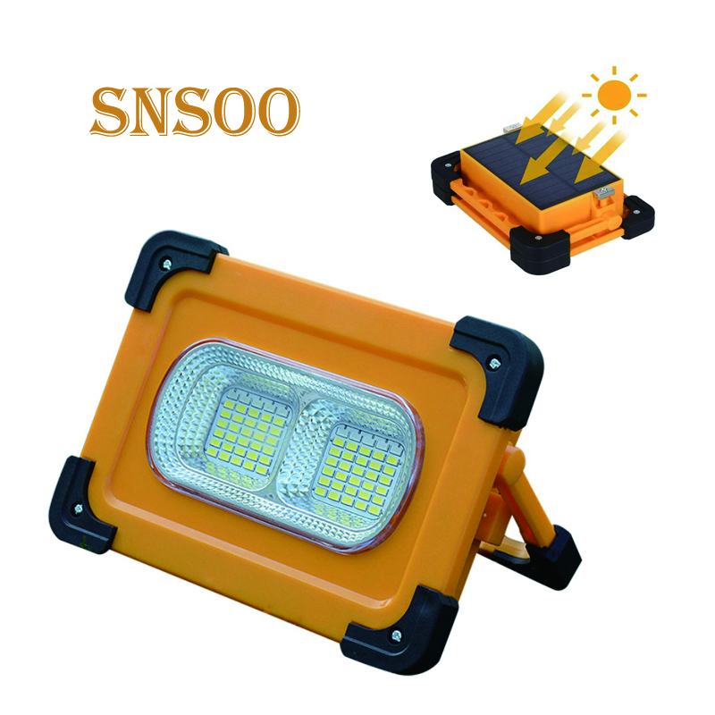 Solar panel charge SMD 100W outdoor lighting waterproof USB charge portable light led battery work light