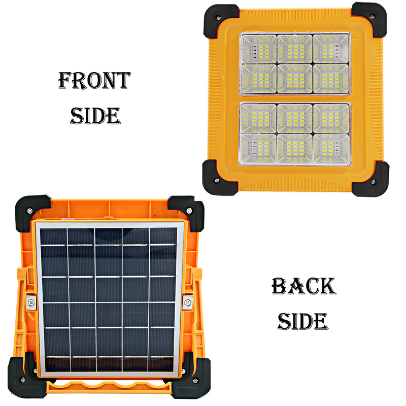 Solar panel charge SMD 300W outdoor lighting waterproof USB charge portable light led battery work light