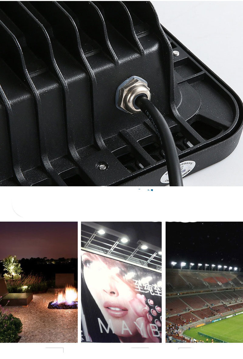 5pcs/lot Untrathin LED Flood Light 220v 10W 20W 30W 50W 100W Microwave Radar Induction Motion Sensor Spotlight Outdoor Lighting