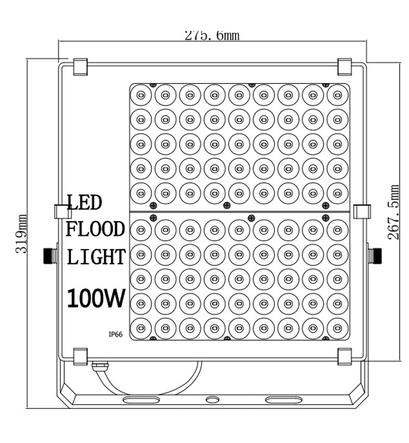 Ultrathin Foco Refletor LED Exterior Flood Light 100W 150W 200W AC85-265V Waterproof IP65 Floodlight Spotlight Tuinverlichting